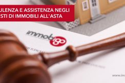Tricamere biservizi con giardino in asta