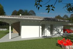 Villa monopiano bicamere più studio