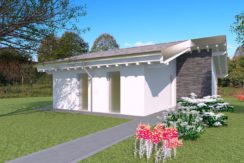 Casa moderna bicamere con giardino