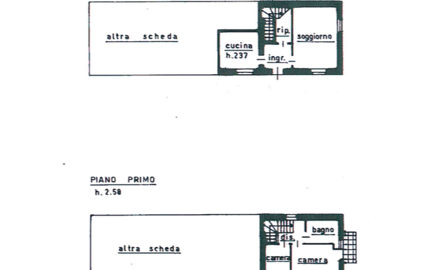 Casa in linea di testa