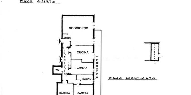Tricamere biservizi con terrazza e garage