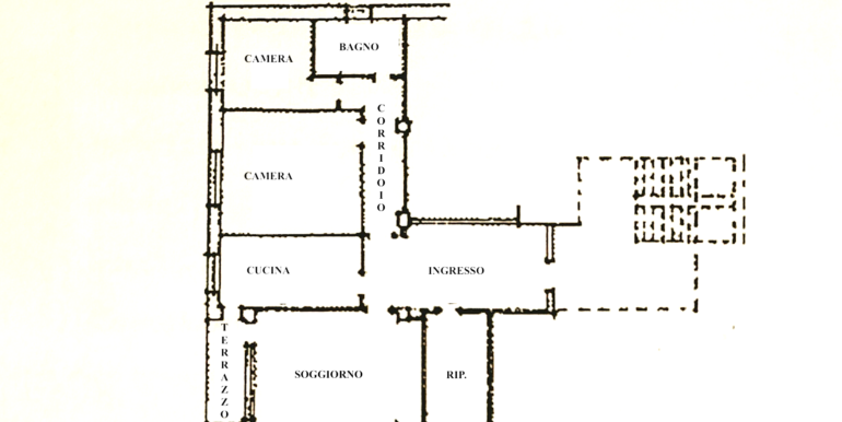 Spazioso appartamento bicamere con terrazzo