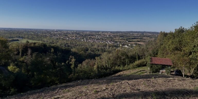 Terreno con vista panoramica immerso nei boschi