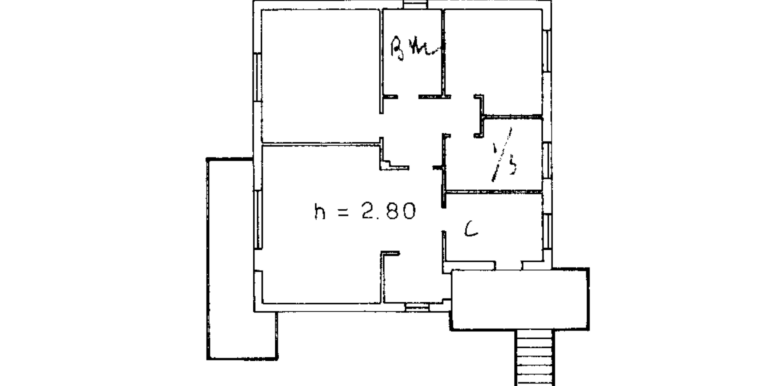 Villetta indipendente bicamere più studio