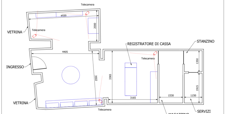 Locale vetrinato di 70 mq