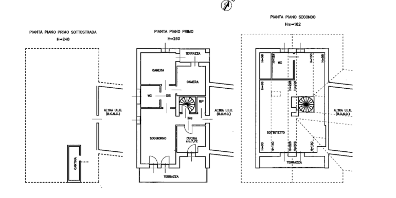 Appartamento bilivelli con terrazze