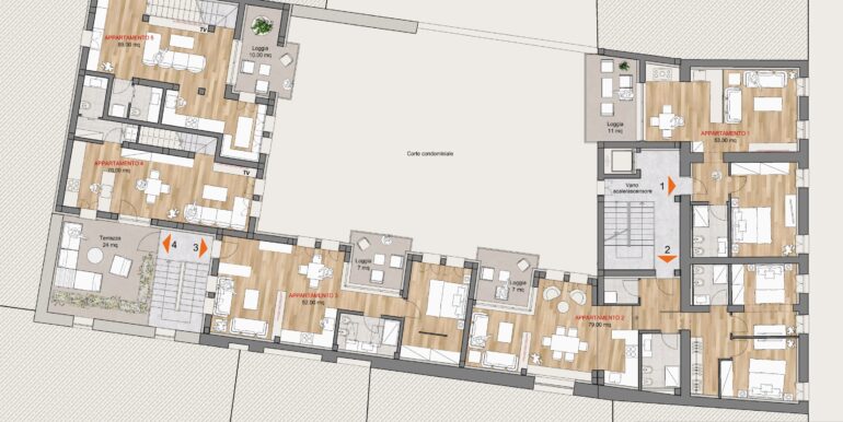 Stabile terra–cielo con progetto già sviluppato