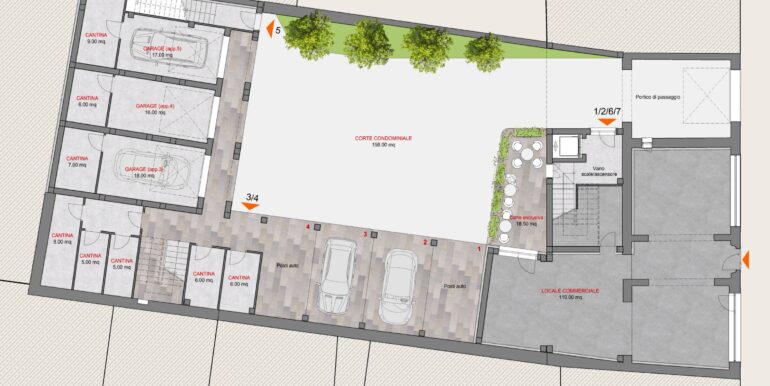 Stabile terra–cielo con progetto già sviluppato