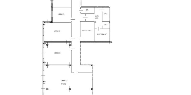 Ufficio di 260mq con 3 posti auto