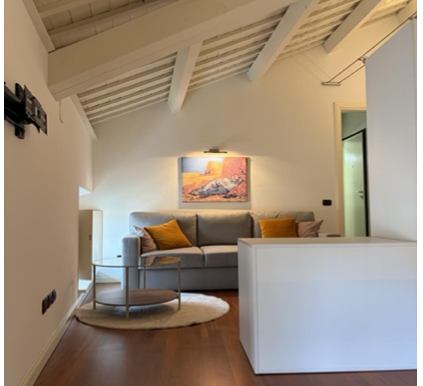 Appartamento di 50mq con travi a vista
