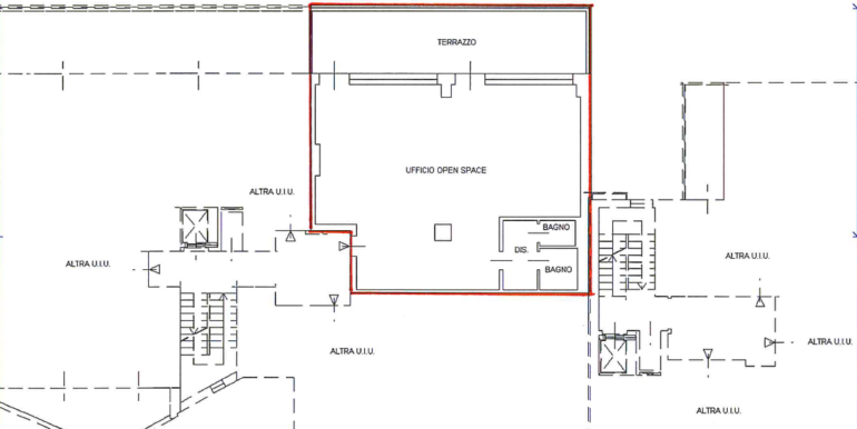 Ufficio di 126mq con terrazza panoramica